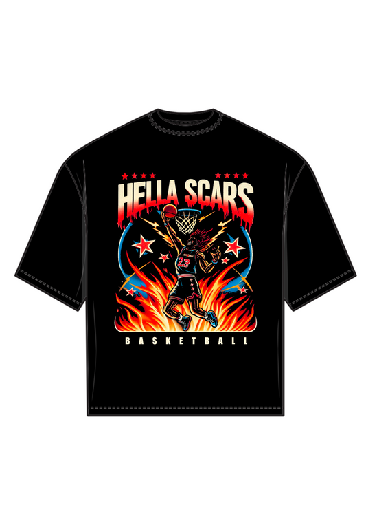 HELLA SCARS BASKETBALL TEE